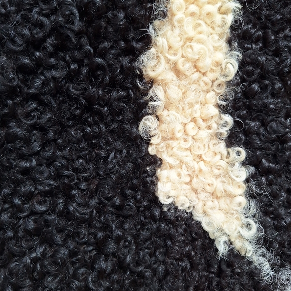 Persian Lamb Vest Cow Print Fur Shearling Vintage Western Americana Women's S - Picture 8 of 11